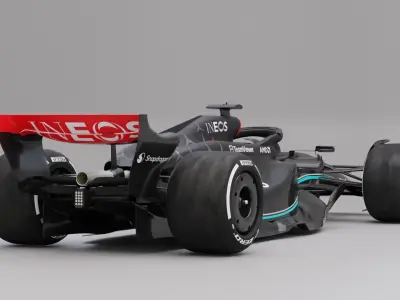 Mercedes W14 3D model