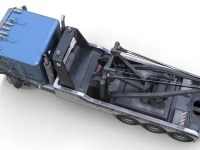 Freightliner Holmes tow truck Low-poly 3D model