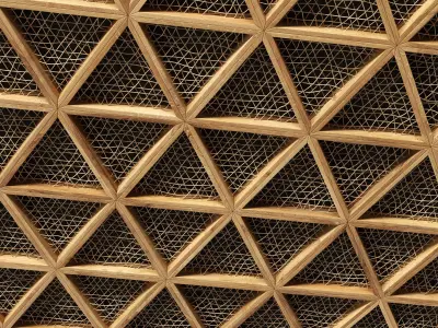 Ceiling tringle frame branch n1 3D model