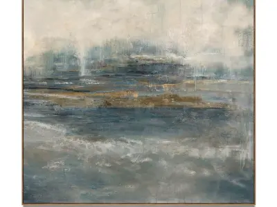 Plaster two square photo frames 36 Low-poly 3D model