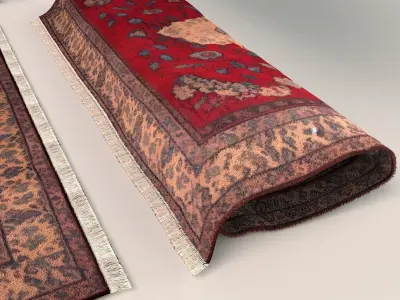 Carpet rug 002 3D model