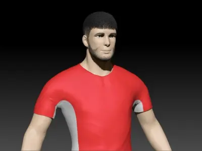 Football player 3D model