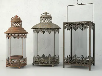 Metal Candleholders 3D model