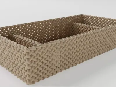 WICKER BASKET16 3D model