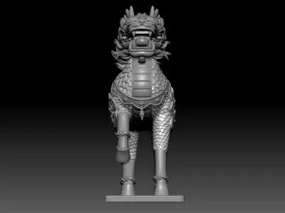 Kirin ornaments 3D model