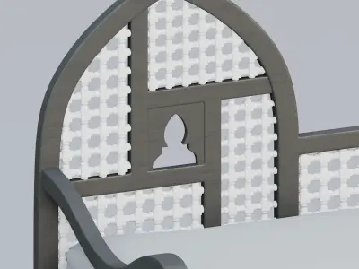 Moroccan bench 3D model
