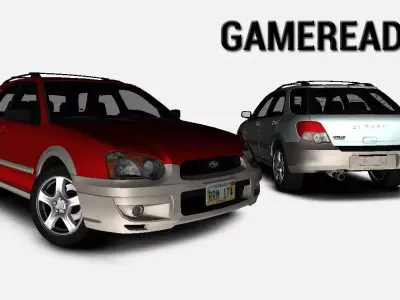 Subaru Impreza GGB Outback Sport AWD US-Spec 2004 Low-poly 3D model