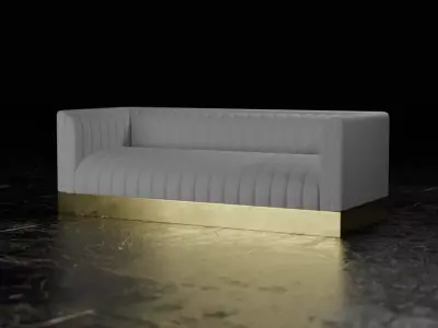 Tufted Sofa 3D model purchase