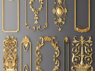 Frame molding set 3D model