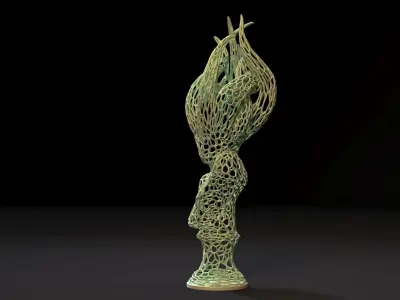 Tentacled Woman 3D print model