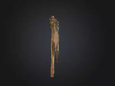 Forsaken Banner Low-poly 3D model