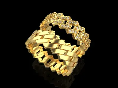 Cuban chain  ring  model Z1317 3D print model