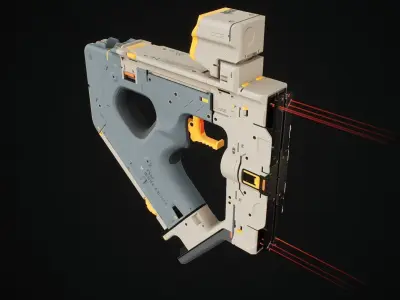 Plasma Cutter Low-poly 3D model