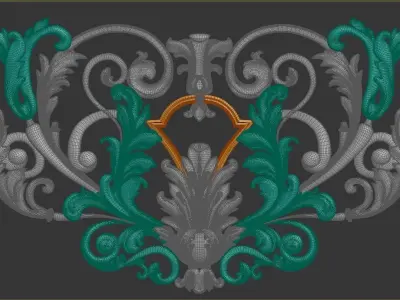 Decorative Ornamental 05 3D model
