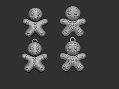 ginger bread boy decor 3D print model