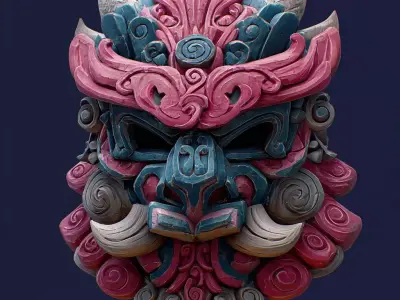 Stylized Masks 3D model