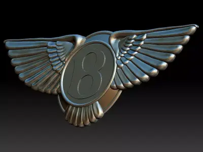 Bentley logo 3D print model