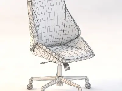 EuroStyle Cut Price Bergen Low Back Office Chair 3D model