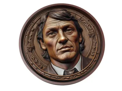 Paolo Maldini Footballer Medallion 3D print model