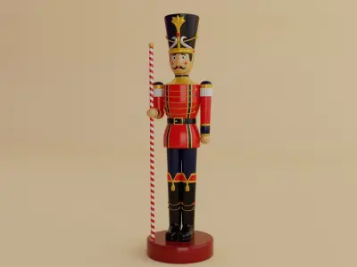 Toy Soldier Low-poly 3D model