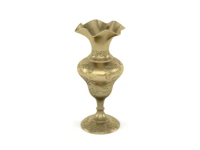 Antique Golden Vase 3D model