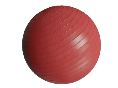 Red Yoga Ball  Exercise Ball 3D Model 3D model