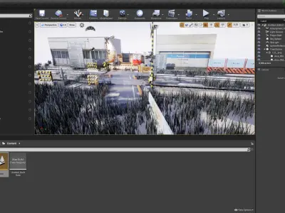 Japanese Train Station Japanese Low-poly 3D model