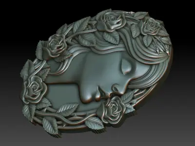 Greenlady 7 3D print model