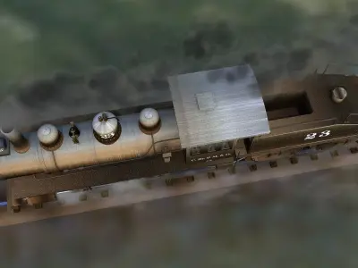 OMAHA 0-6-0 - Switching Locomotive - ANIMATED 3D model