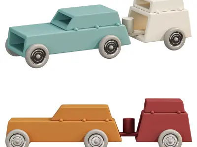  ARCHETOY CAR W CARAVAN BY OWO 3D model