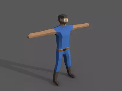 Low Poly Characters Pack Low-poly 3D model