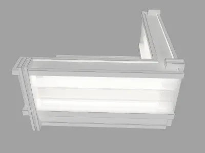 Kiosk Partition Booth a414c 3D model
