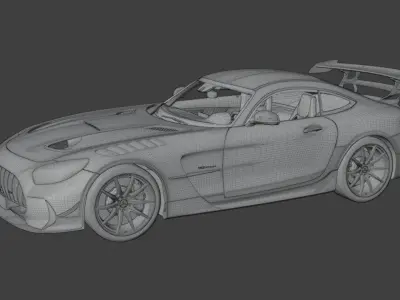 Mercedes Benz AMG GT Black Series 2021 3D model