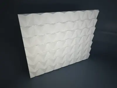 03 TRIANGULAR PATTERN WALL 3D model
