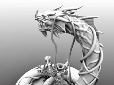 Guardian Forest Serpent  3D print model