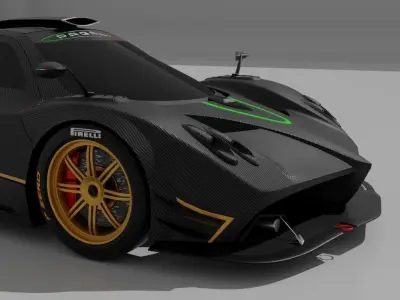 Pagani Zonda R 3D model
