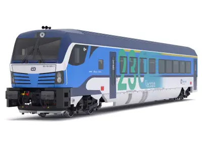 Siemens Vectrain locomotive Czech Railways 3D model