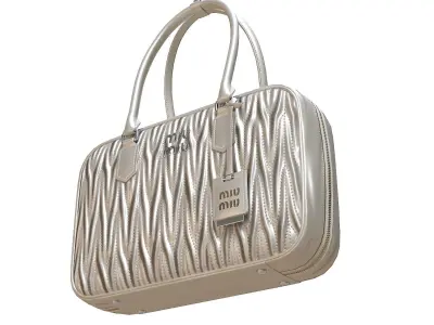 Miu Miu Matelasse Nappa Leather Bag Metalic Low-poly 3D model