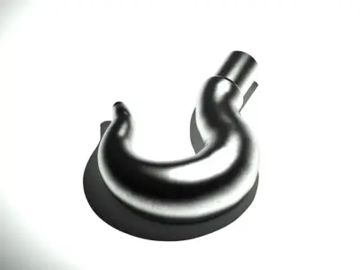 steel hook 3D print model
