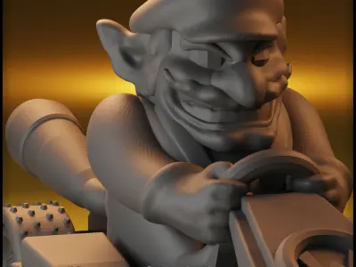 Wario Mario Kart - Wario for Monopoly Gamer 3D print model