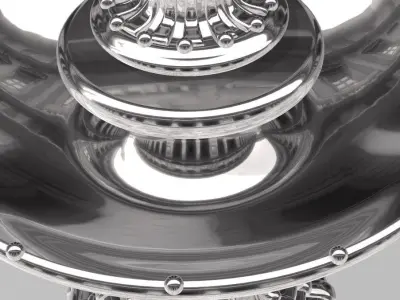 FOUNTAIN silver plate 3D model