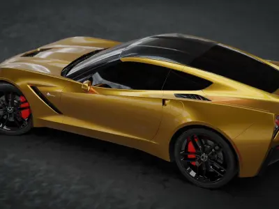 Cheverolet Corvett High Quality 3D Model  3D model