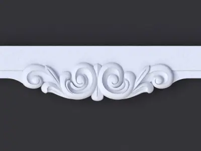 Central decor ornament for furniture 3D model 187