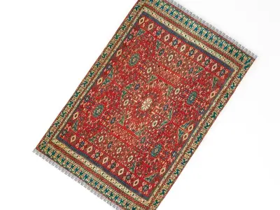 Carpet 5 kilim rug 3D model
