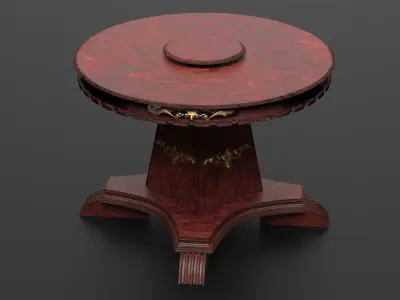 Chair and Table 3D model