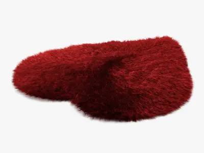 Red Heart rug 3D model