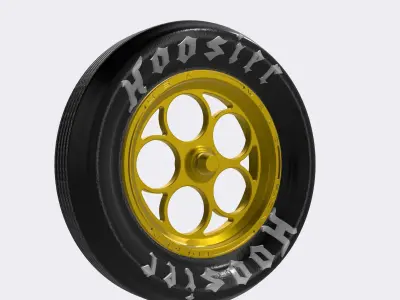 1967 Nova PROMOD Wheel N tire set Weld Magnum 3D print model