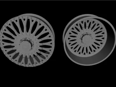 Wheel Amani Forged Napoliano Dually Low-poly 3D model