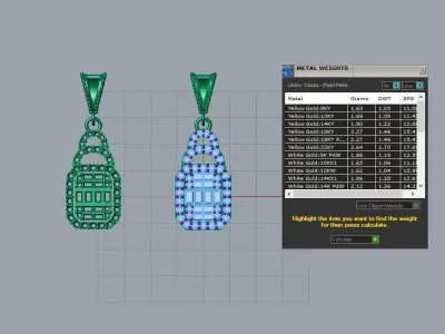 jewelry pendant 3D print model buy
