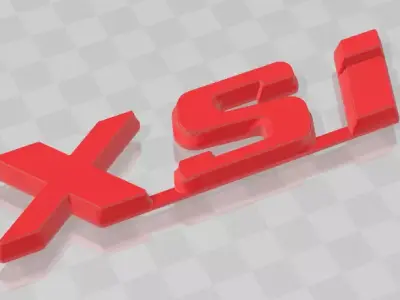 Peugeot 106 XSi Badge 3D print model